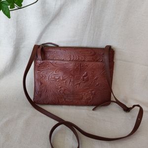 Lucky Brand floral embossed crossbody